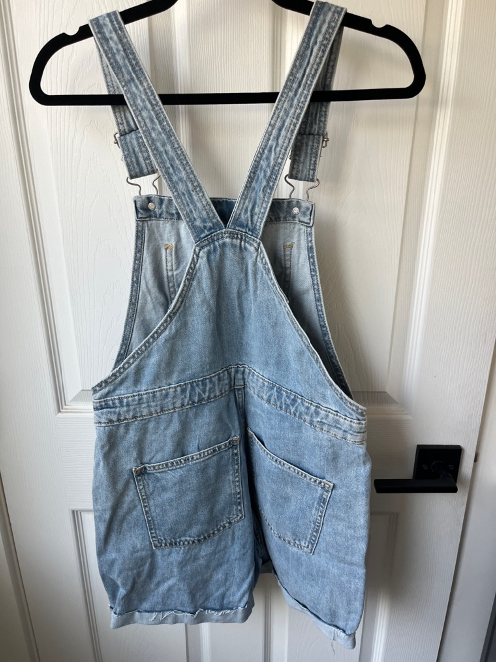 Universal Thread Light Blue Denim Short Overalls - Picture 2 of 2
